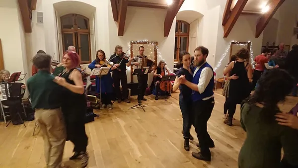 Some people dancing